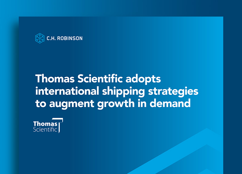 Thomas Scientific adopts international shipping strategies to augment growth in demand.