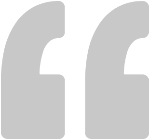 Left facing quotation icon