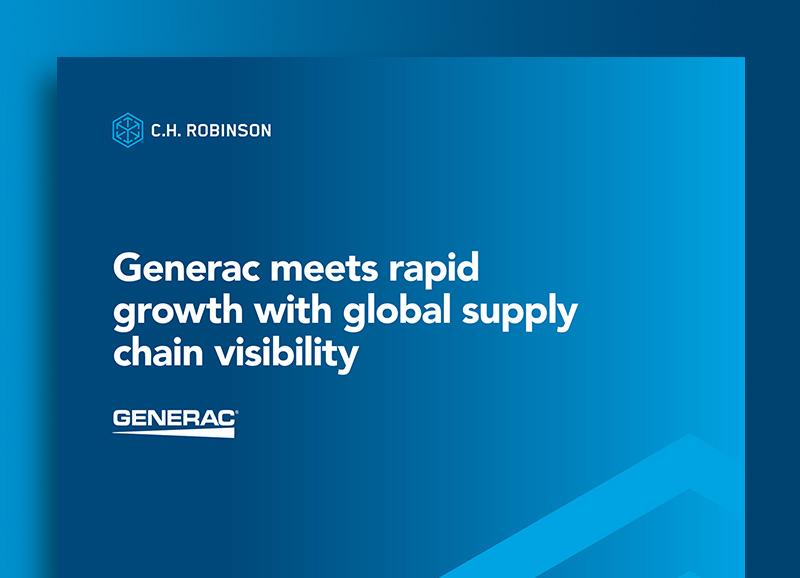 Generac meets rapid growth with global visibility supply chain | C.H Robinson case study